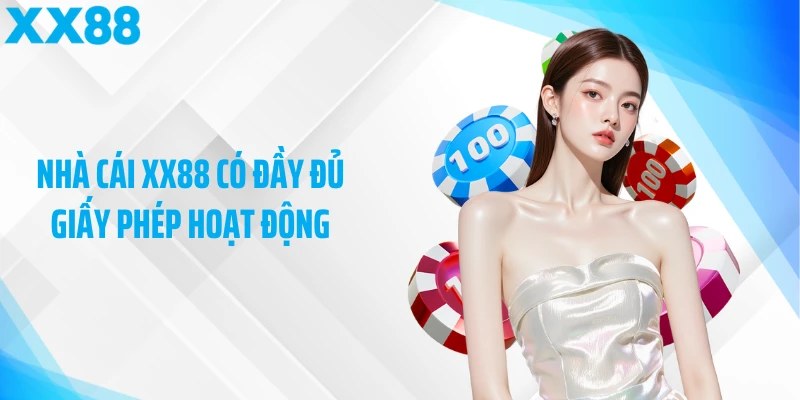 Nhà cái XX88 có đầy đủ giấy phép hoạt động